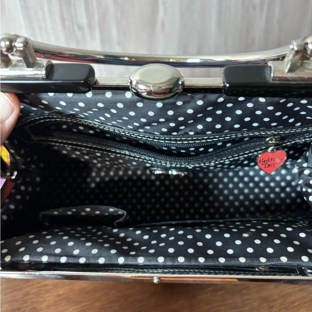 Sydney Love Y2K Vibrant Multicolor Kiss Lock Closure Metal Handle Purse Tote Bag